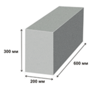Газоблок (газобетонные блоки)  плотность D 700