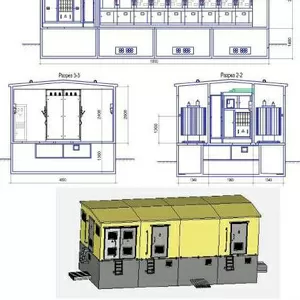 Блочно-модульная трансформаторная подстанция  РП,  РТП 
