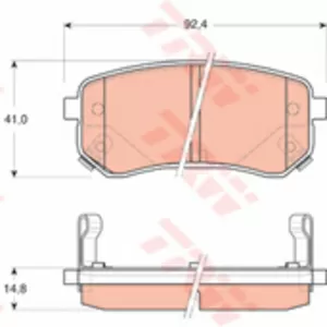 Колодки тормозные HYUNDAI i10 08-, KIA PICANTO 04- задние