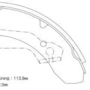 Колодки тормозные бар. HYUNDAI SONATA II, III 88-98, TRAJET 03-