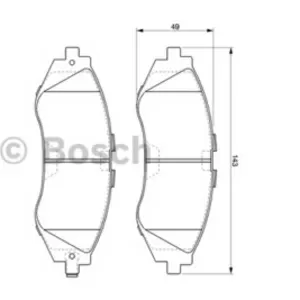 Колодки тормозные CHEVROLET LANOS, LACETTI, REZZO, DAEWOO NEXIA, NUBIRA, LE