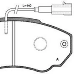 Колодки тормозные CITROEN JUMPER 02-, FIAT DUCATO 02-, PEUGEOT BOXER 02-