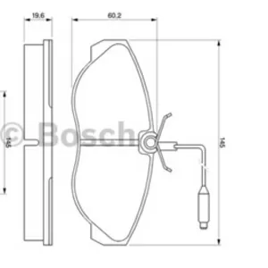 Колодки тормозные CITROEN JUMPER, FIAT DUCATO, PEUGEOT BOXER 94-99 перед