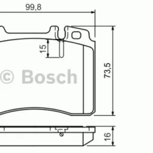 Колодки тормозные MERCEDES W124, W210, R129 87-02 передние