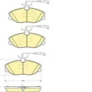 Колодки тормозные CITROEN XSARA, PEUGEOT 406, 607 передние