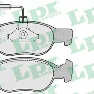 Колодки тормозные ALFA 145, 146, FIAT BRAVO, PUNTO -01 передние