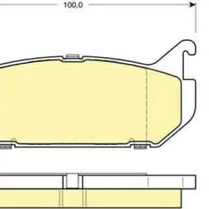 Колодки тормозные MAZDA 626 1.8-2.5 91-97, MX-6 92-, XEDOS 6 92- задние