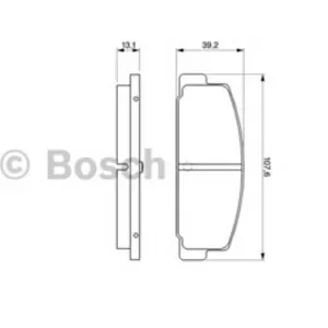 Колодки тормозные MAZDA RX 7 92-, MAZDA 323 1.8 T, 626 91-94 задние