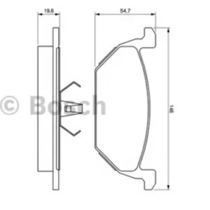 Колодки тормозные AUDI A3 97-, VW G4, SKODA OCTAVIA 97-09 1.4, 1.6, 1.8 пе