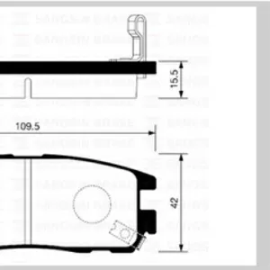 Колодки тормозные GREAT WALL HOVER, ISUZU TROOPER, OPEL FRONTERA, MONTERE