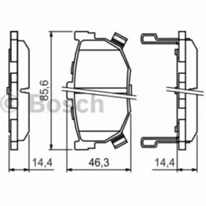 Колодки тормозные HYUNDAI ELANTRA 00-, LANTRA 90-00, KIA CERATO 04- задн