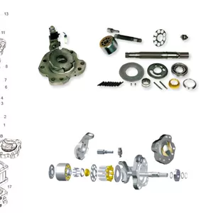 Роторная группа Kawasaki K3V140.