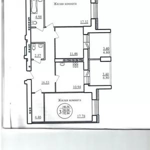 Продаю 3 комнатную квартиру в Советском районе г. Казани.