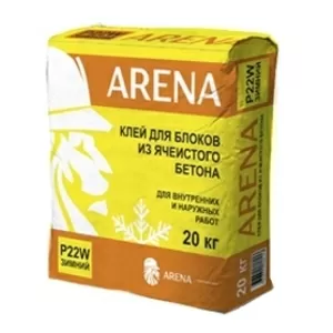 Клей для блоков ARENA P22W из ячеистого бетона 