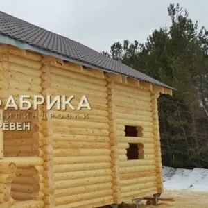 Фабрика оцилиндровки бревен