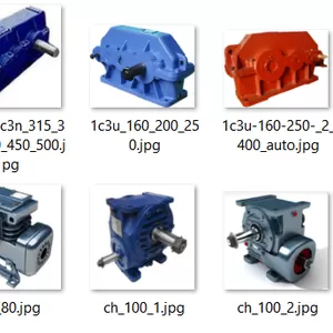 Редуктор РМ,  РЦД,  1Ц2У,  1ЦУ,  Ц2,  1Ц3У,  ВК,  КЦ1,  КЦ2,  Ч,  2Ч,  Ч2