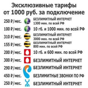 Безлимитный 4G интернет,  эксклюзивные тарифы,  модемы