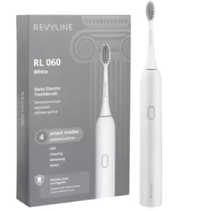 Изящная белая звуковая щетка Revyline RL 060