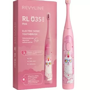 Звуковая щетка Revyline RL 035 Kids,  розовая