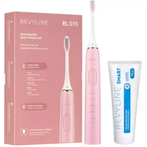 Звуковая щетка Revyline RL015 Pink и паста для зубов Smart