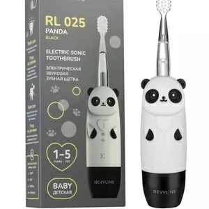 Зубная щетка для детей от года Revyline RL025 Panda Black