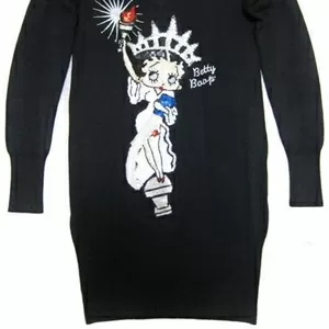 Продам теплое платье BETTY BOOP